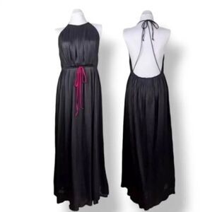Vintage 60s Vanity Fair Micro Accordian Pleat Maxi Sleep Dress Size 34/Small
